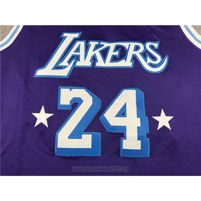 Camiseta Los Angeles Lakers Kobe Bryant #24 Ciudad Edition 2021-22 Violeta